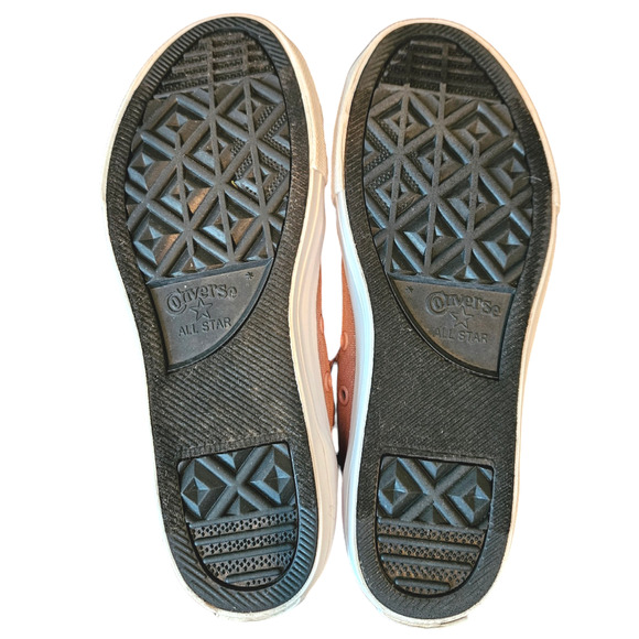 Converse Chuck Taylor All Star Ox Rust Pink Sparkles Junior Size 4 - Picture 9 of 10